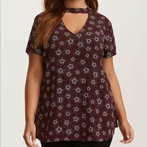 Torrid deep purple star top